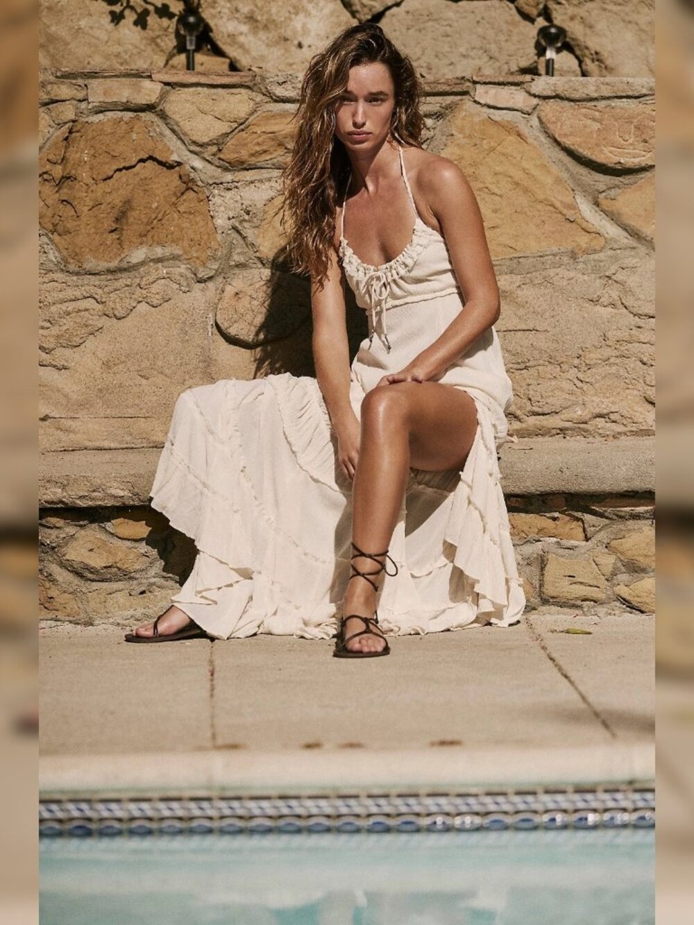 Free people Burst Of Bliss Maxi Dress XS Women Casual Sleeveless Long NEW 46821